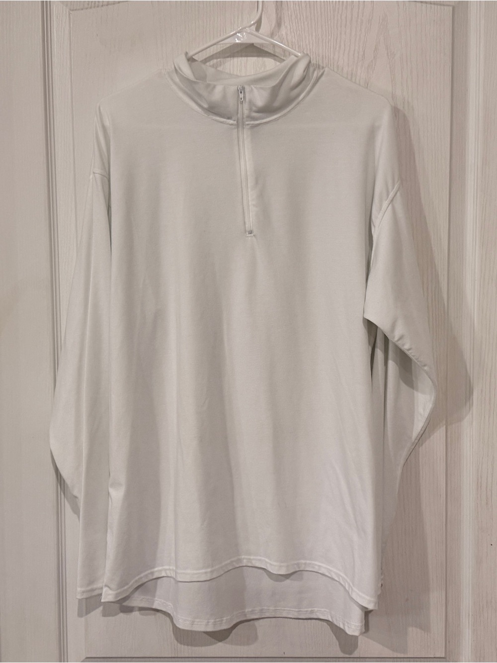 Polar Max Men's White Quarter-Zip Performance Pullover